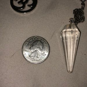 Accessories - 7 chakra Om symbol crystal dowsing pendulum Accessories - 7 chakra Om symbol crystal dowsing pendulum